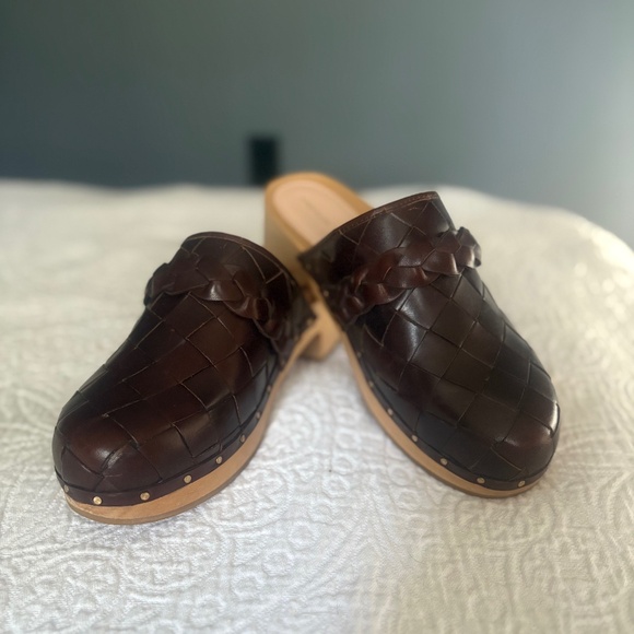 Loeffler Randall wooden clogs/mules - Picture 1 of 8